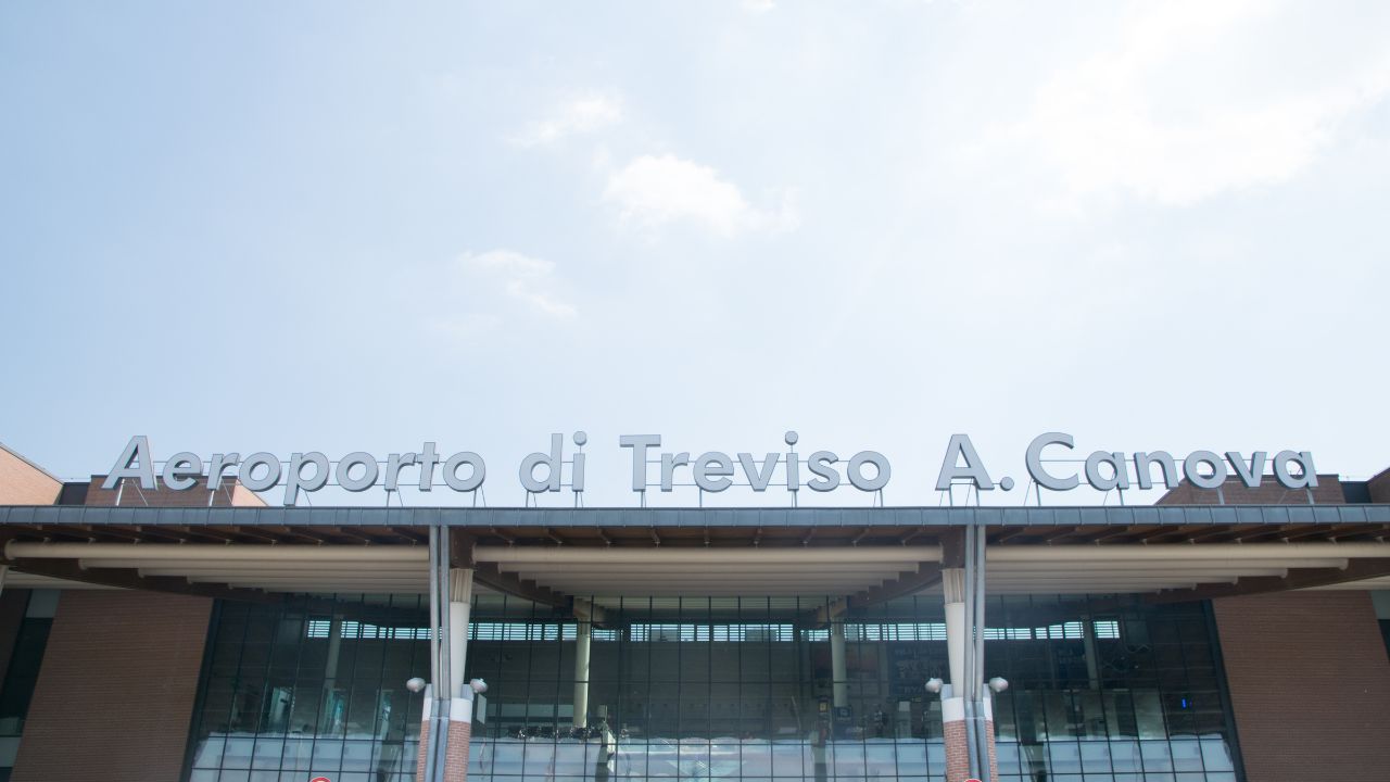 General view of Treviso Airport near Venice, Italy.