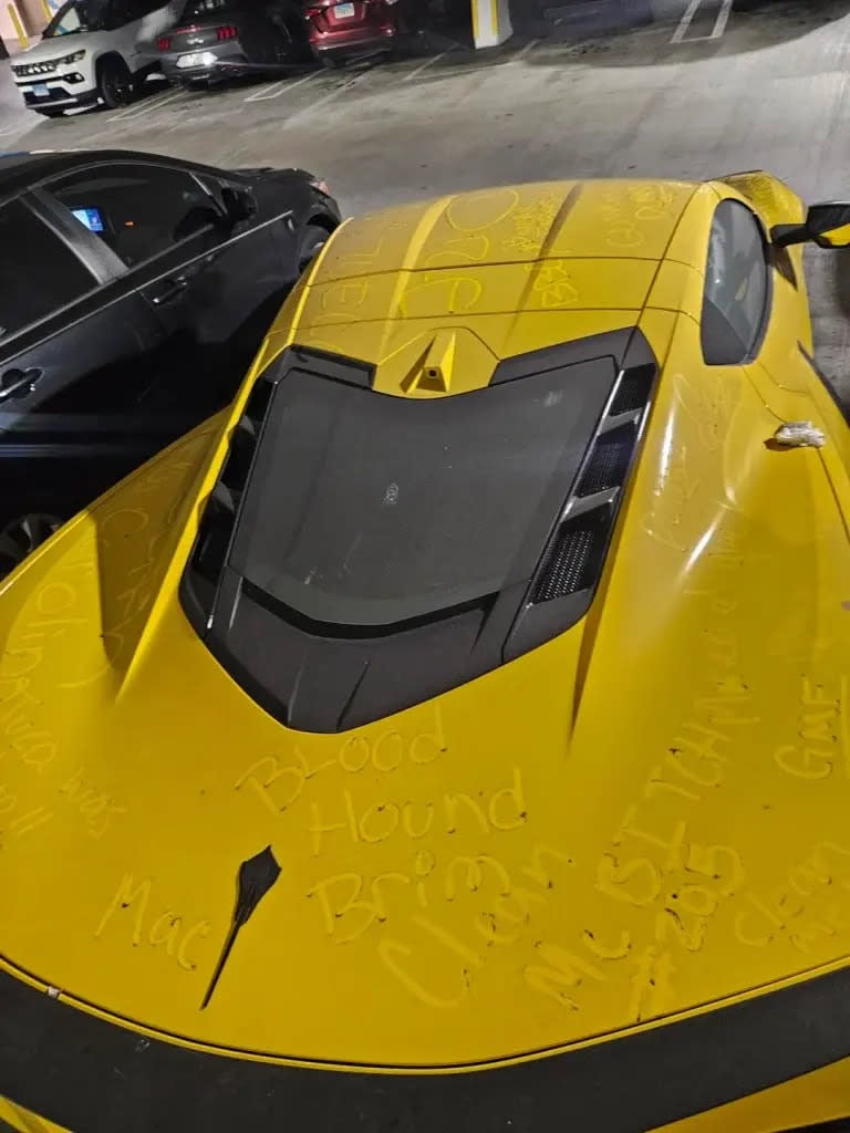 abandoned c8 corvette