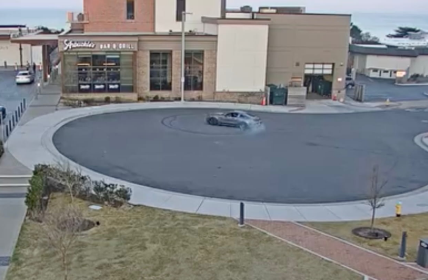 Mustang Driver Arrested for Doing Donuts at Private Virginia Beach Oceanfront Property