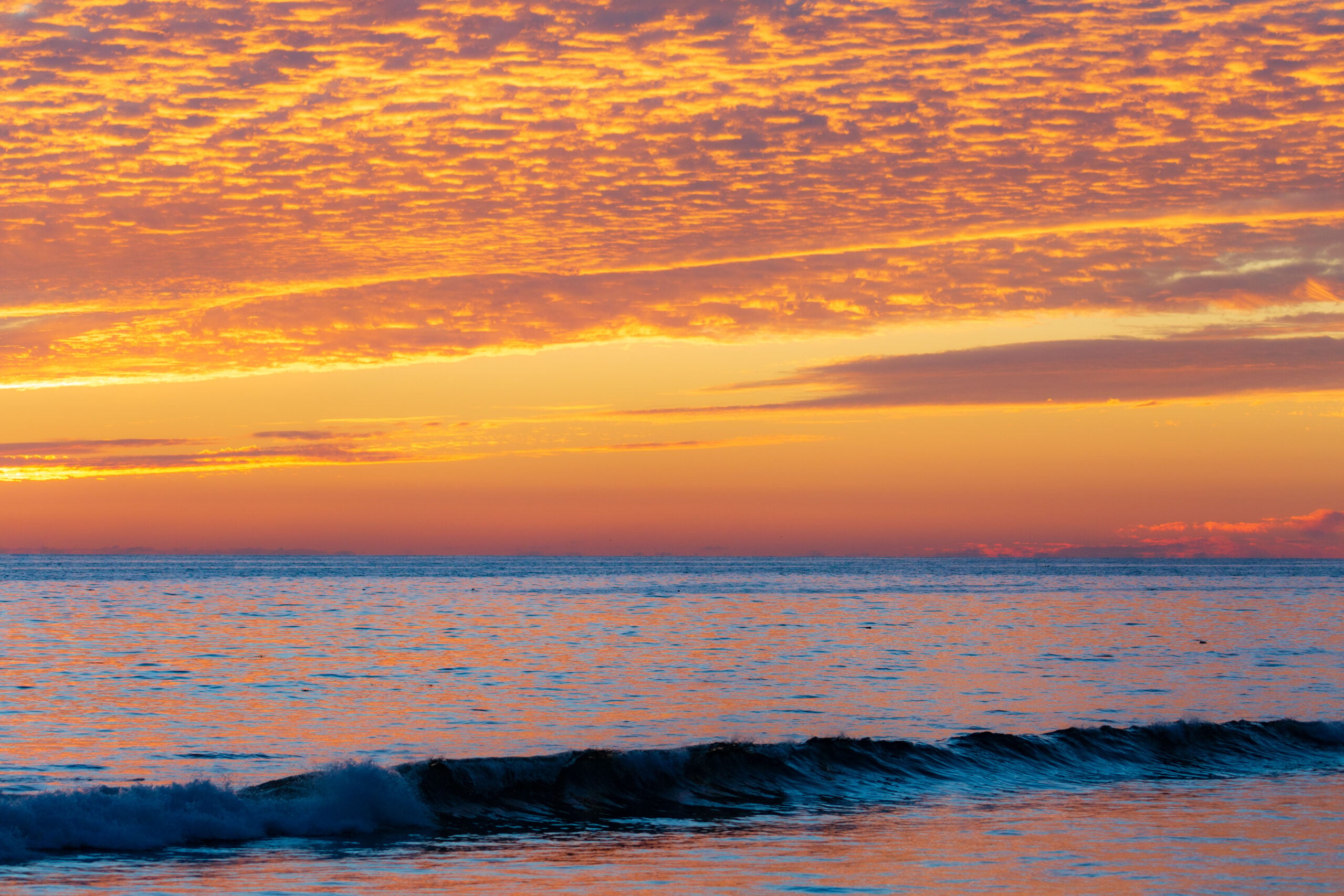 sunset on the beach in santa barbara california