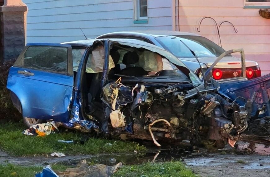 Michigan Officers Rescue Woman From Burning Car After Rollover Crash