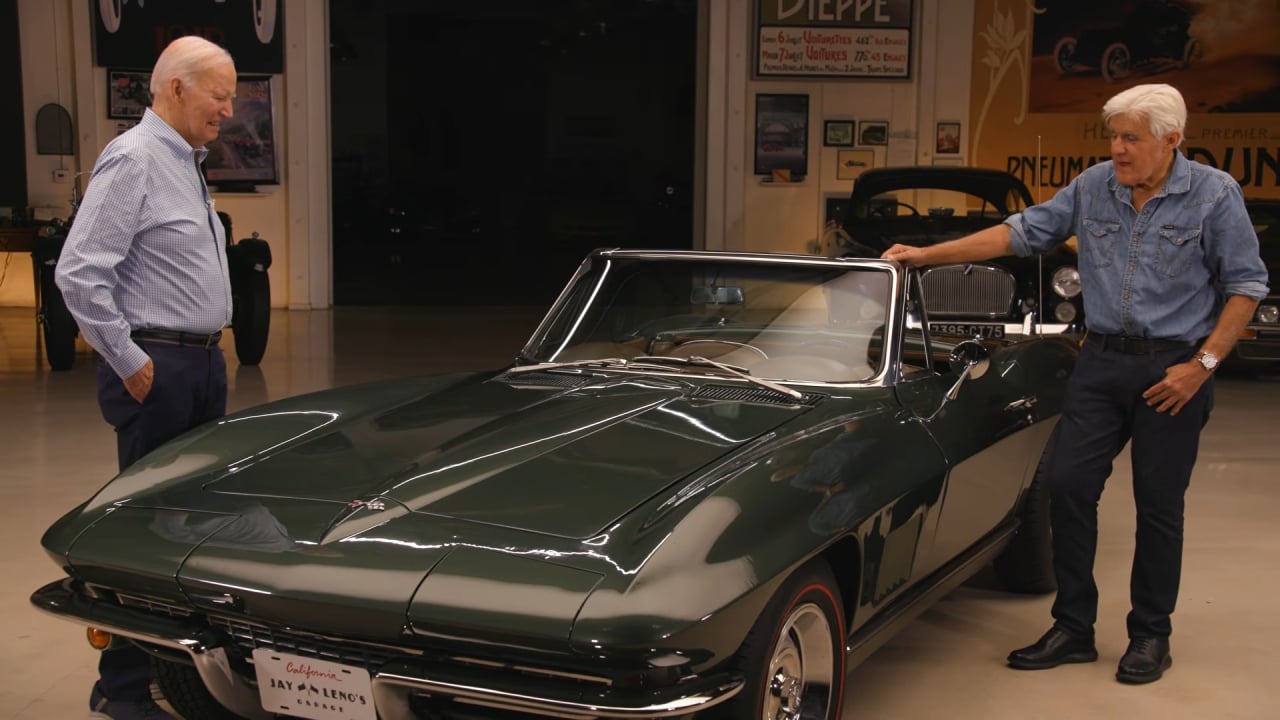46th President Joe Biden Speed Shifts His 1967 Corvette with Jay Leno _ Jay Leno's Garage 4-15 screenshot