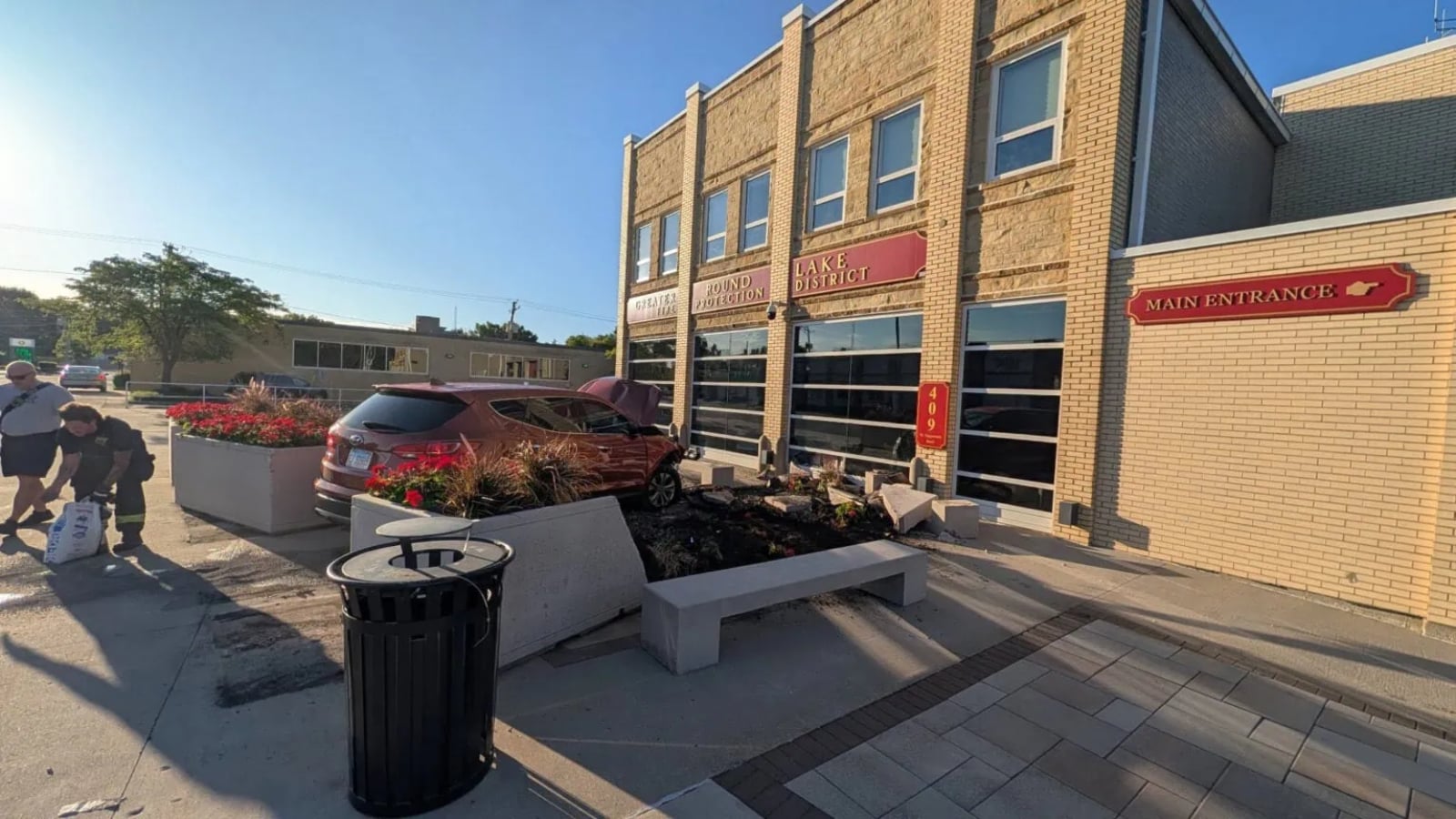 Car crashes into local fire station