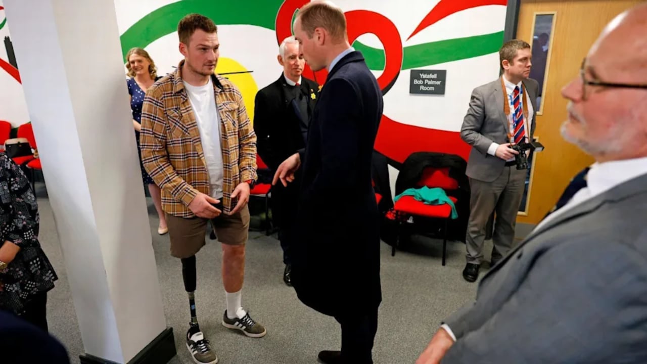 Richard Jones met Prince William