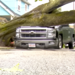 A New England Windstorm Took Down Trees, Power Lines, and One Very Unlucky Truck