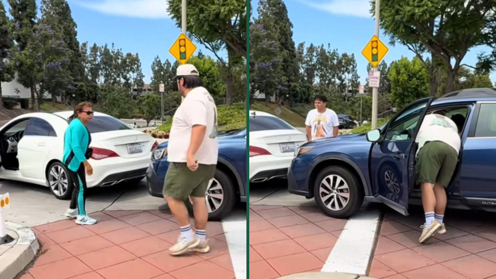 Driver Gives Camera the Finger, Then Drives Straight Into Another Car
