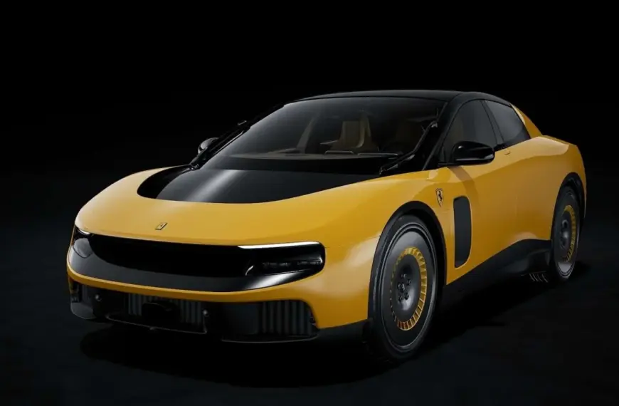 Ferrari Luce Yellow Front Quarter