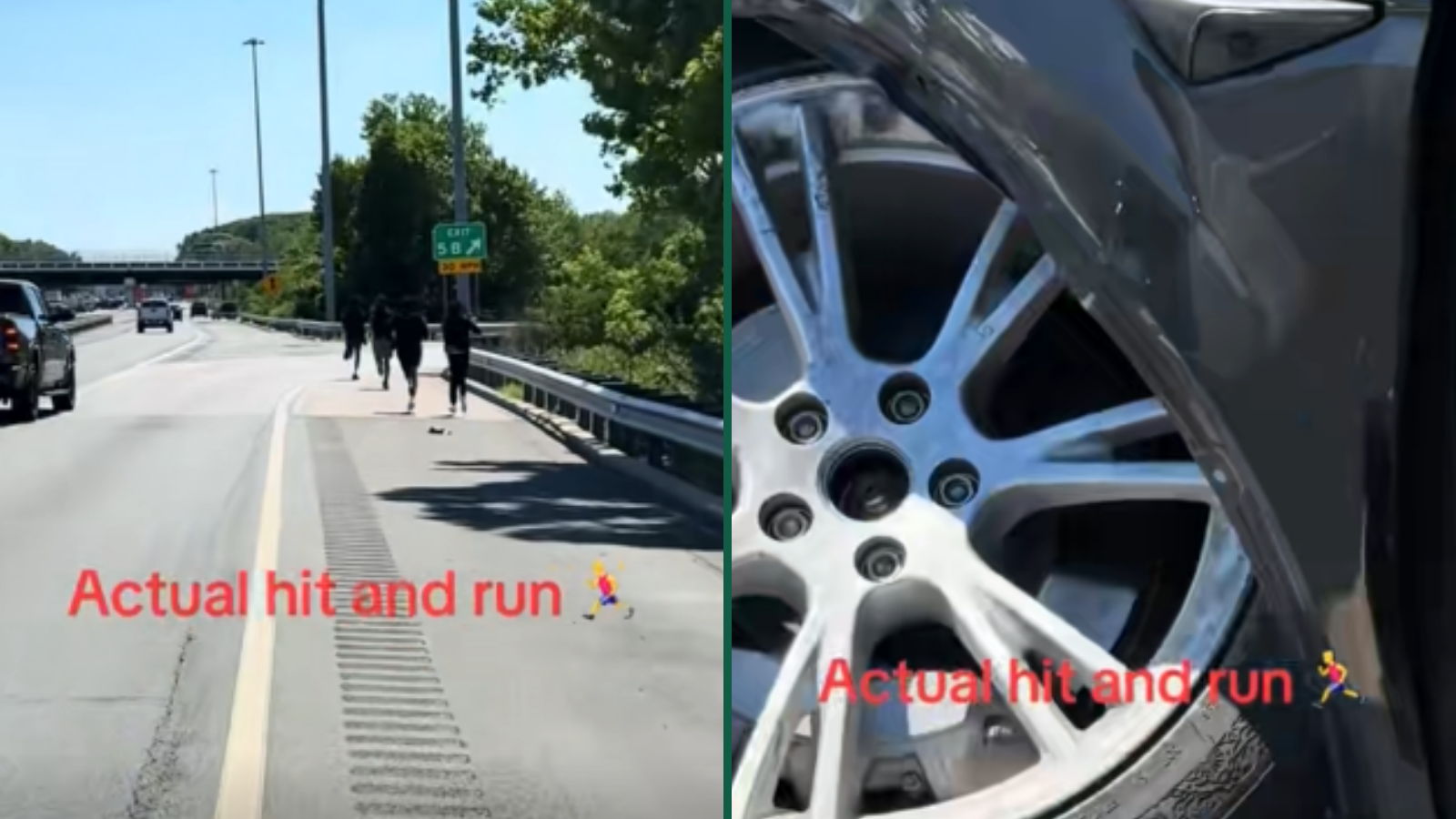 Four Suspects Took 'Hit and Run' a Little Too Serious as They Run Away From Highway Crash