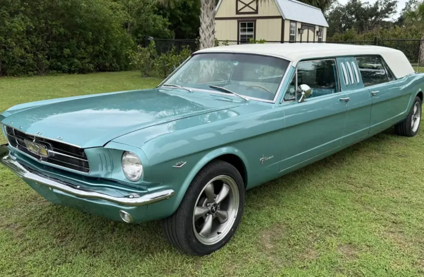 Someone Turned A 1966 Ford Mustang Into A 21-Foot Stretch Limo