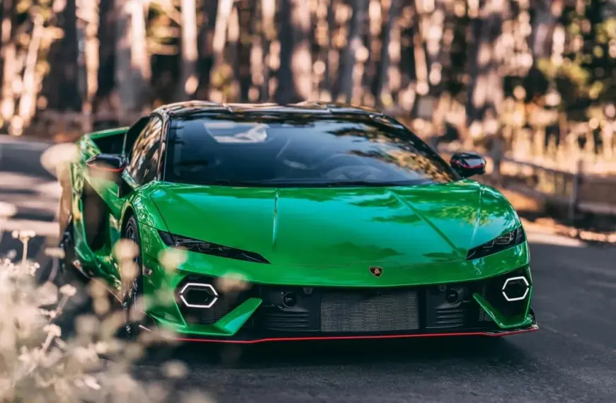 Lamborghini Temerario Front View Green