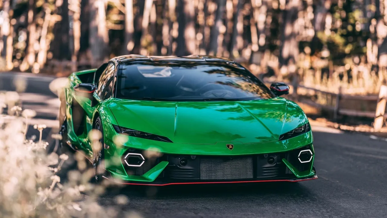 Lamborghini Temerario Front View Green
