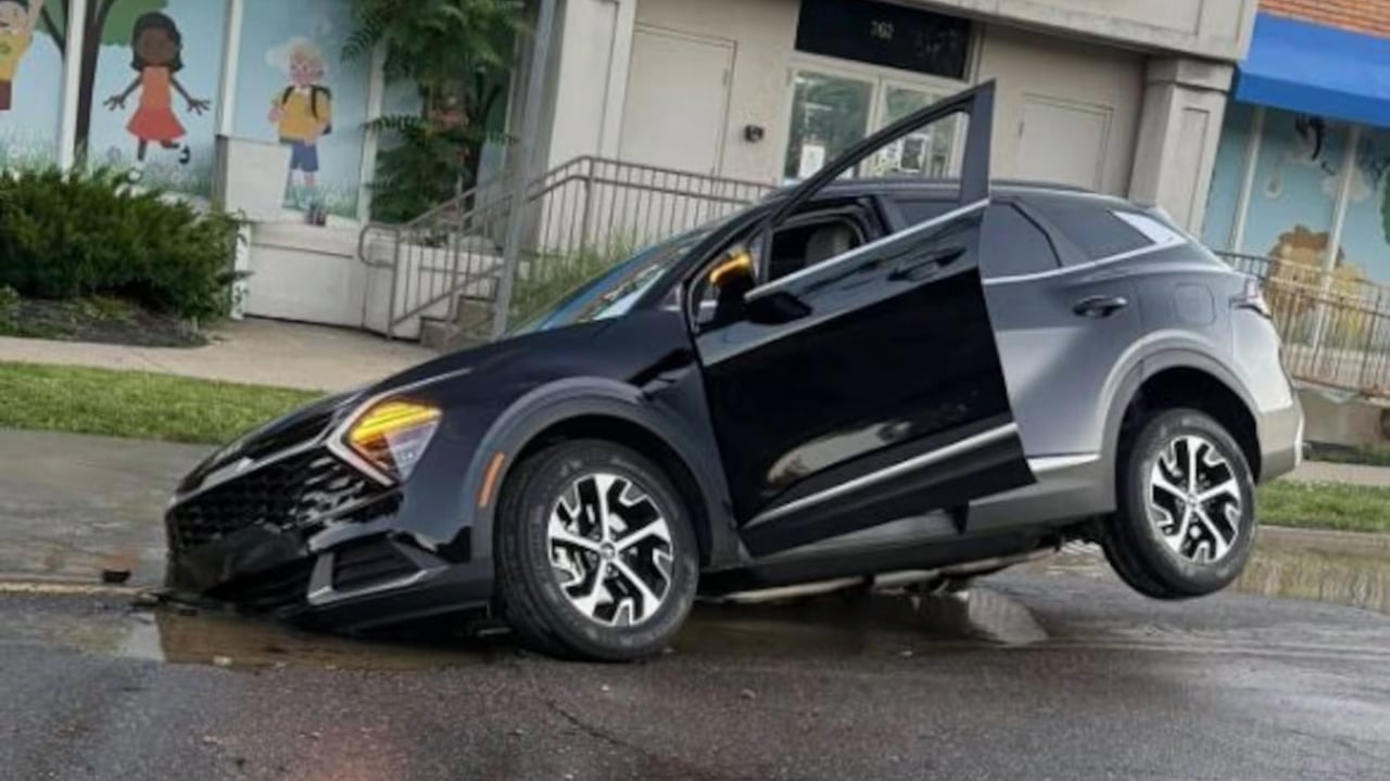 Sinkhole in Akron