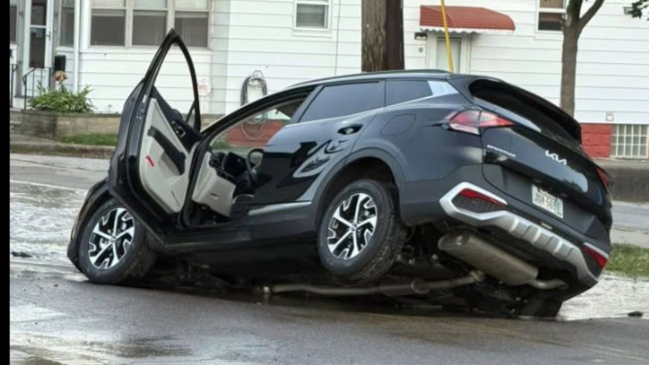 Sinkhole in Akron