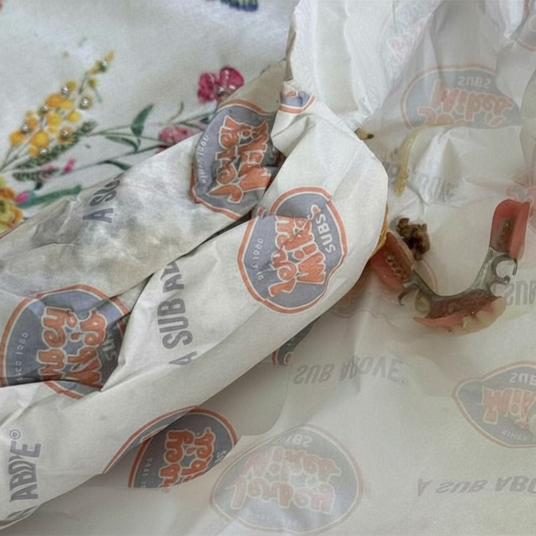 Dentures allegedly found in Jersey Mike's cheesesteak
