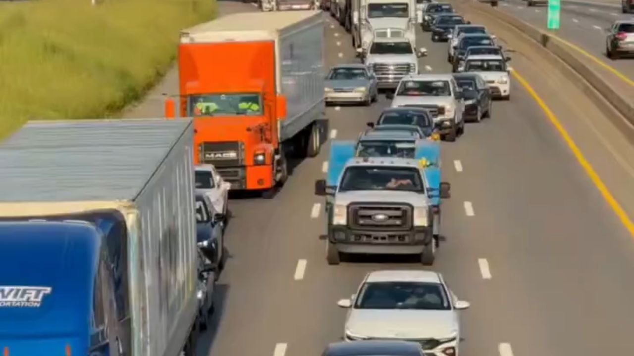 Shots fired on freeway.