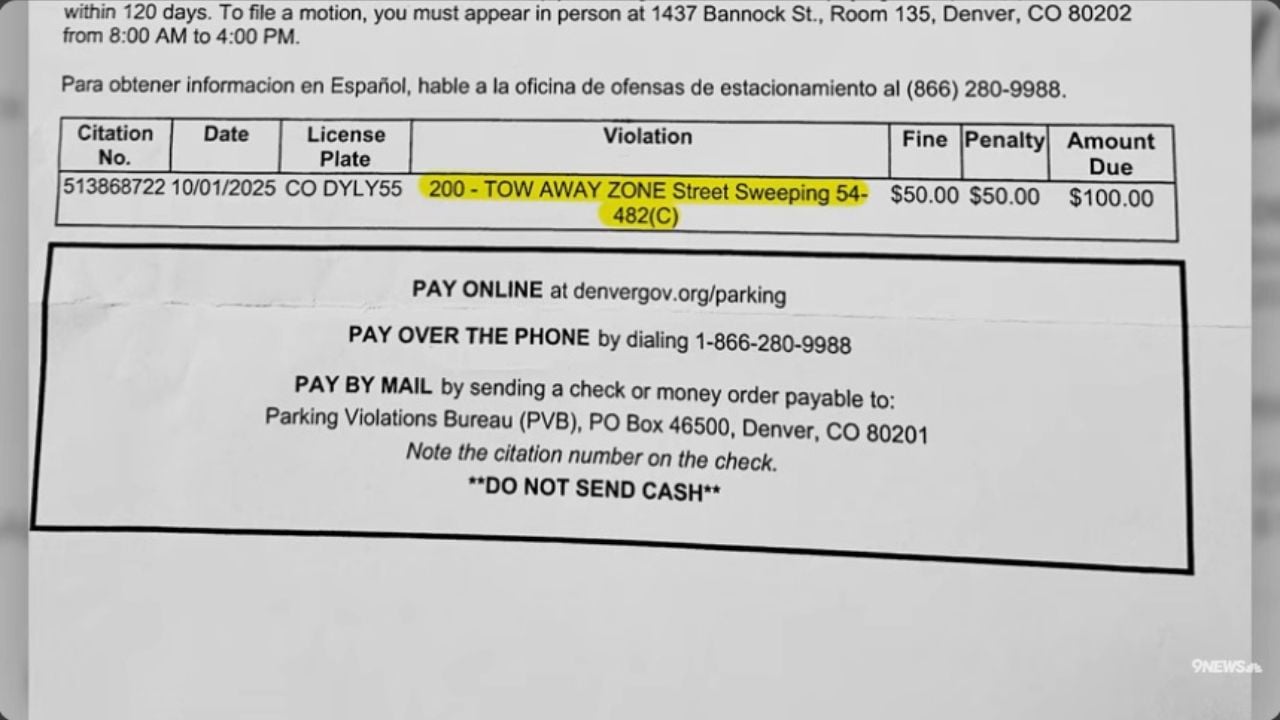 The parking ticket that didn't add up.