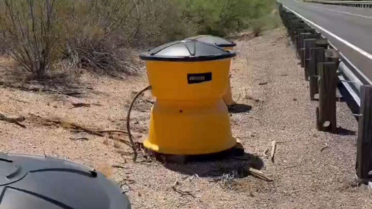 Drivers are taking a second look at Arizona’s roadside barrels.