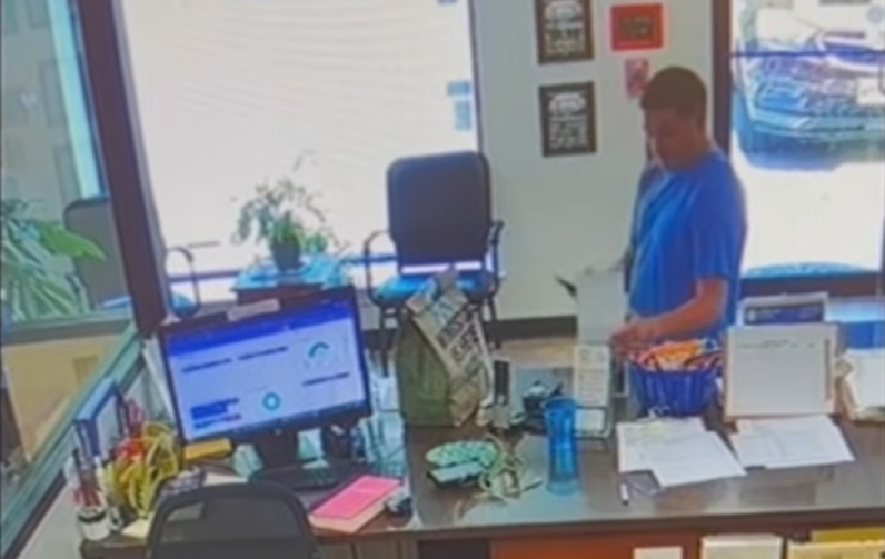 man steals cancer fund