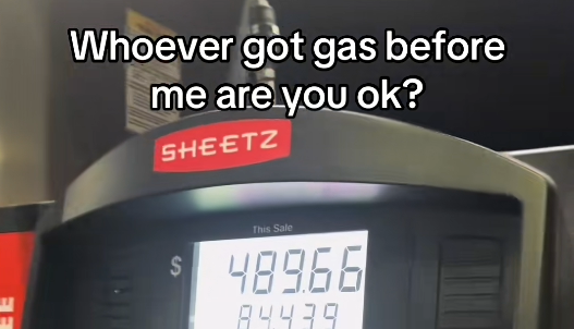 huge gas bill caught in tiktok