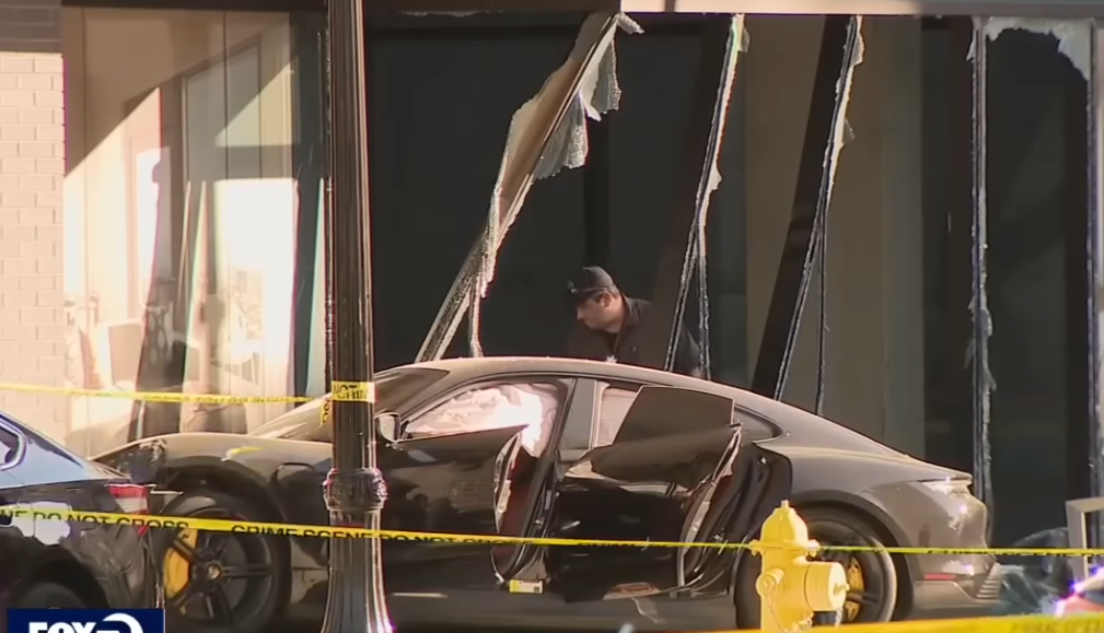 porsche driver shot