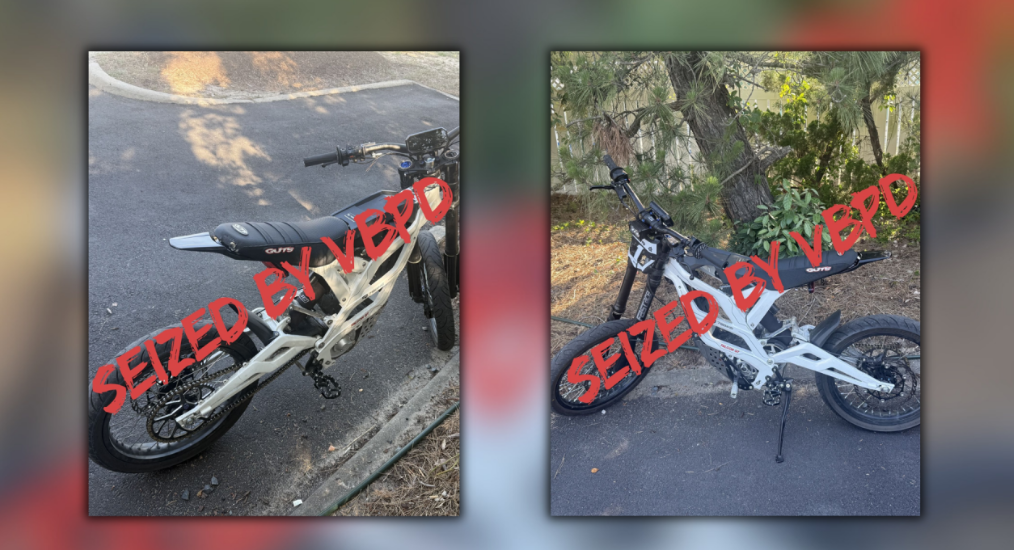 illegal e-bike taken