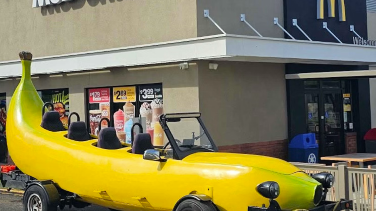 banana car at mcdonald's