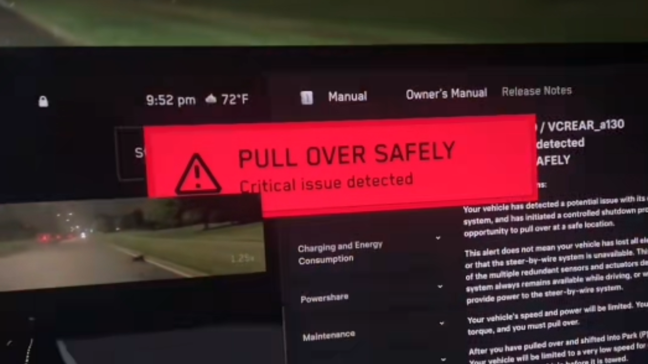 tesla warning