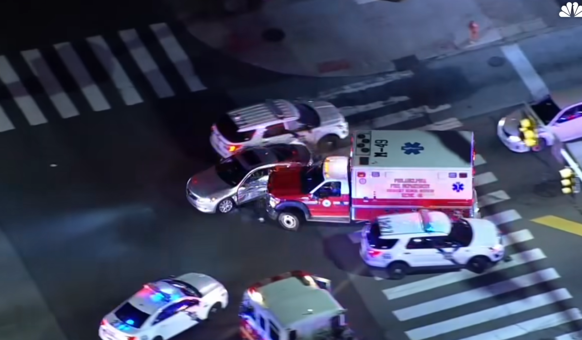 ambulance crashes into car viral video