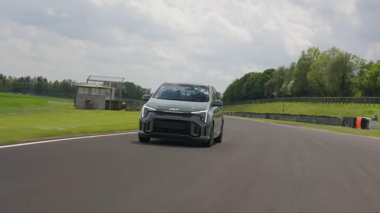 Shedding weight from a Kia Picanto Front View on track