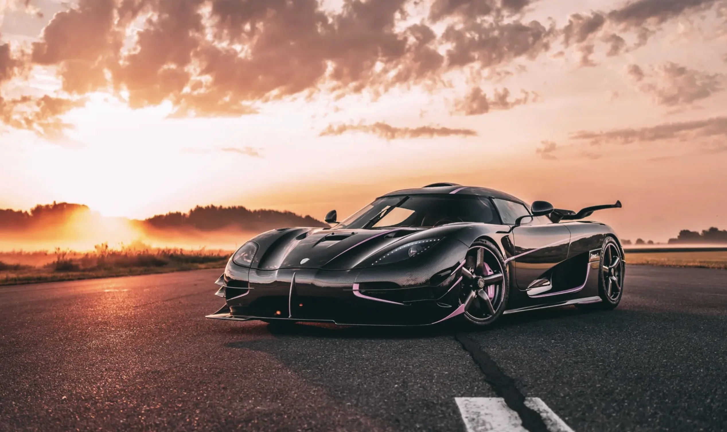Stolen Koenigsegg One 1 Front Quarter View