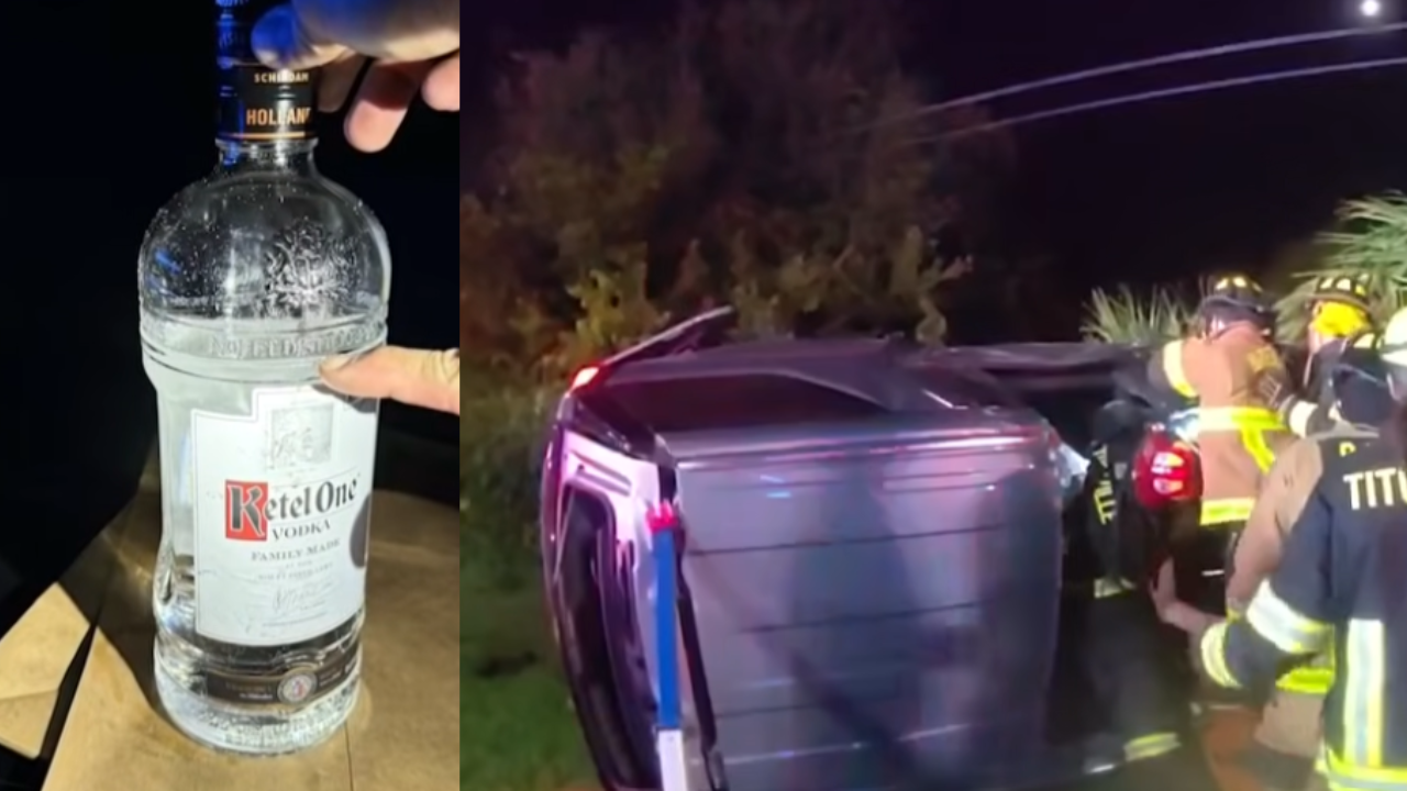 vodka found in cop suv