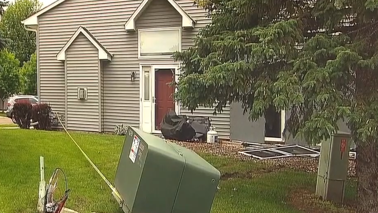 SUV hit three town homes