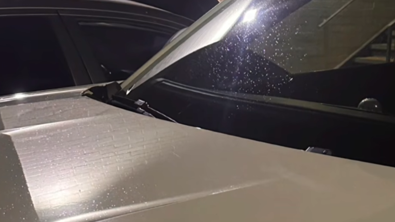 helicopter dumped jet fuel on car