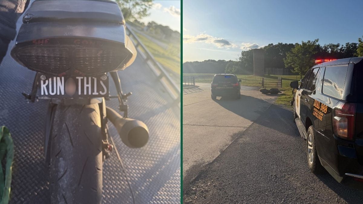 Vulgar Missouri License Plate Sparks Motorcycle Chase That Ends With Taser Arrest