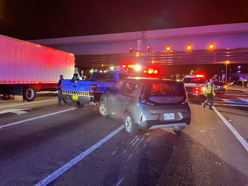 driver charged after intentionally ramming truck