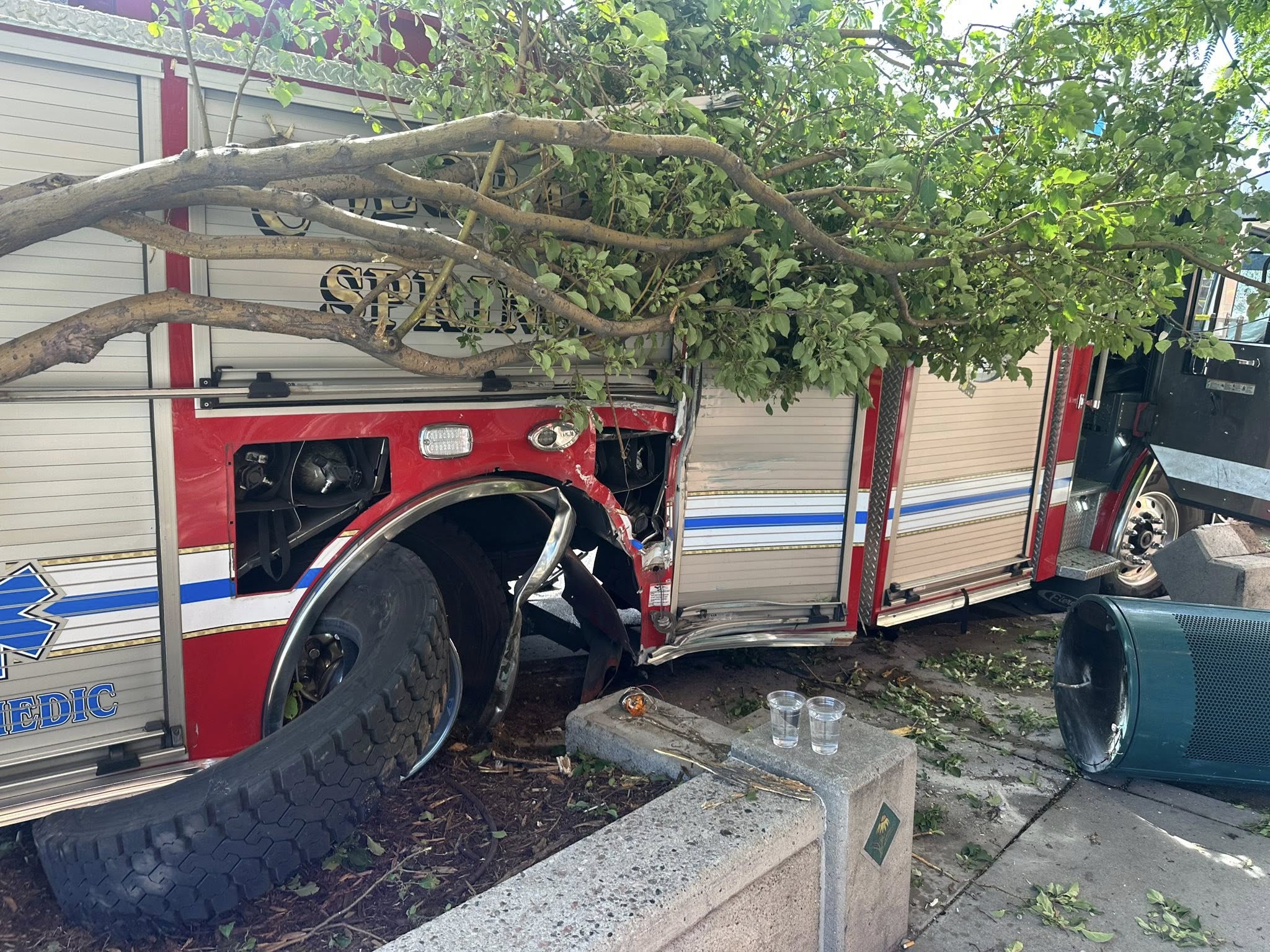 fire truck crash