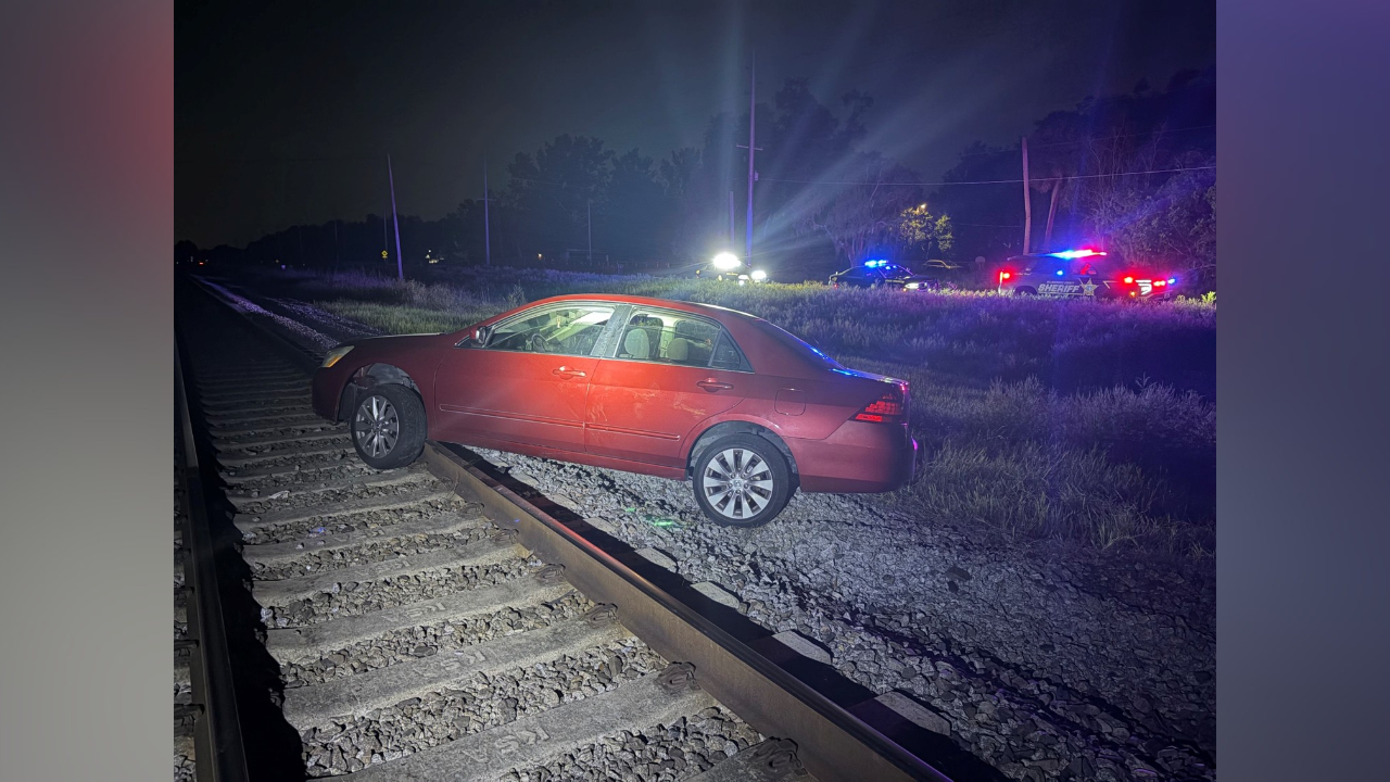 Woman Arrested for DUI After Car Ends Up on Railroad Tracks in Hillsborough County