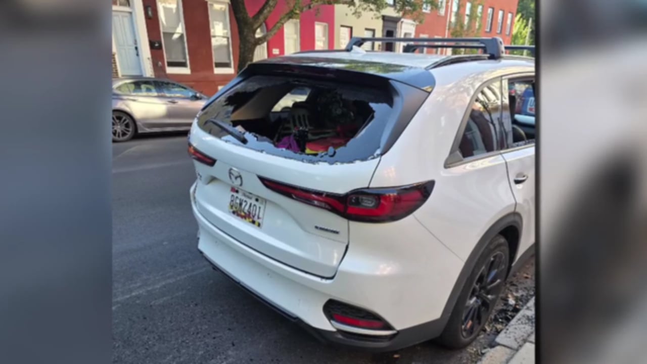 Car break-in in Baltimore
