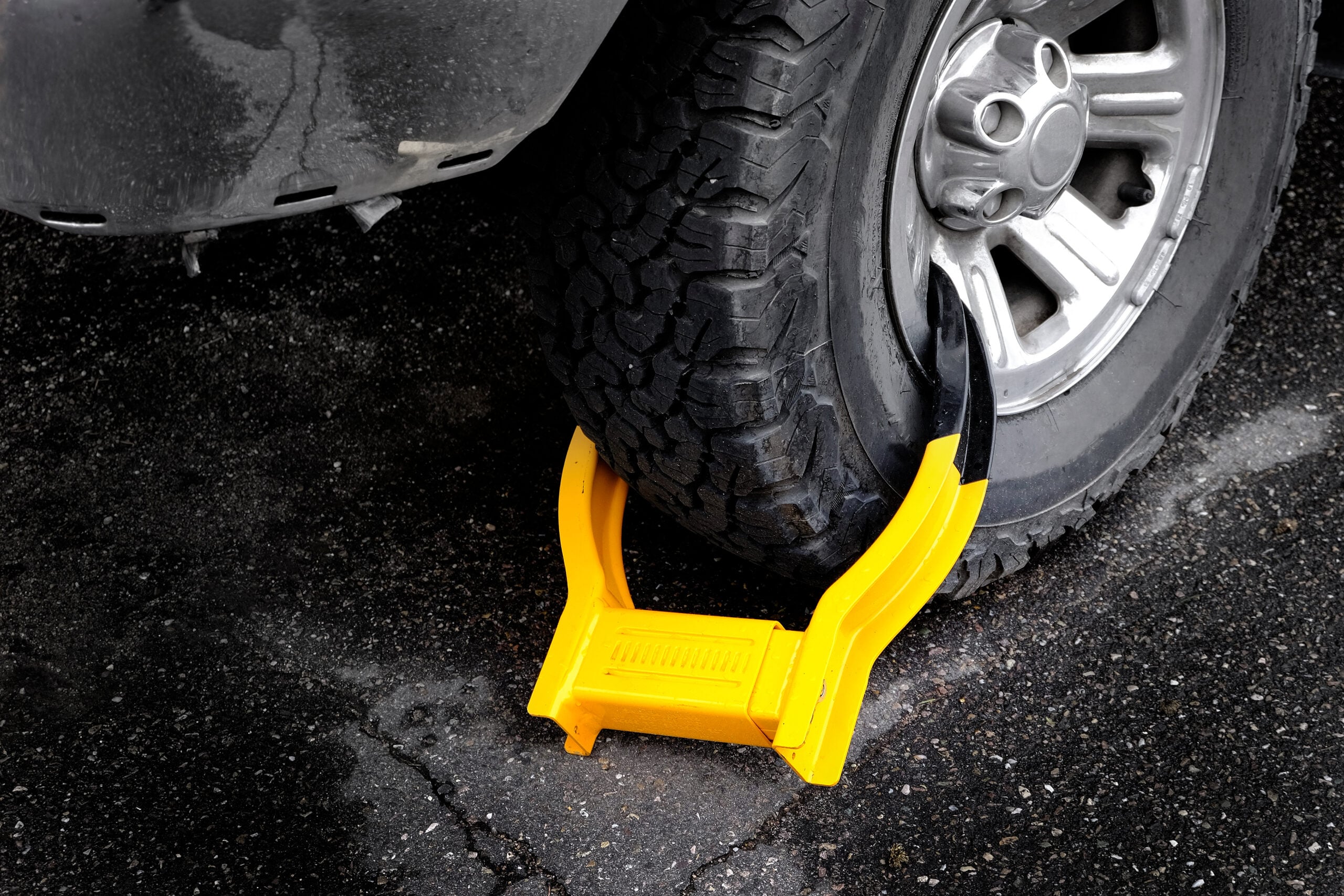 tire with boot on