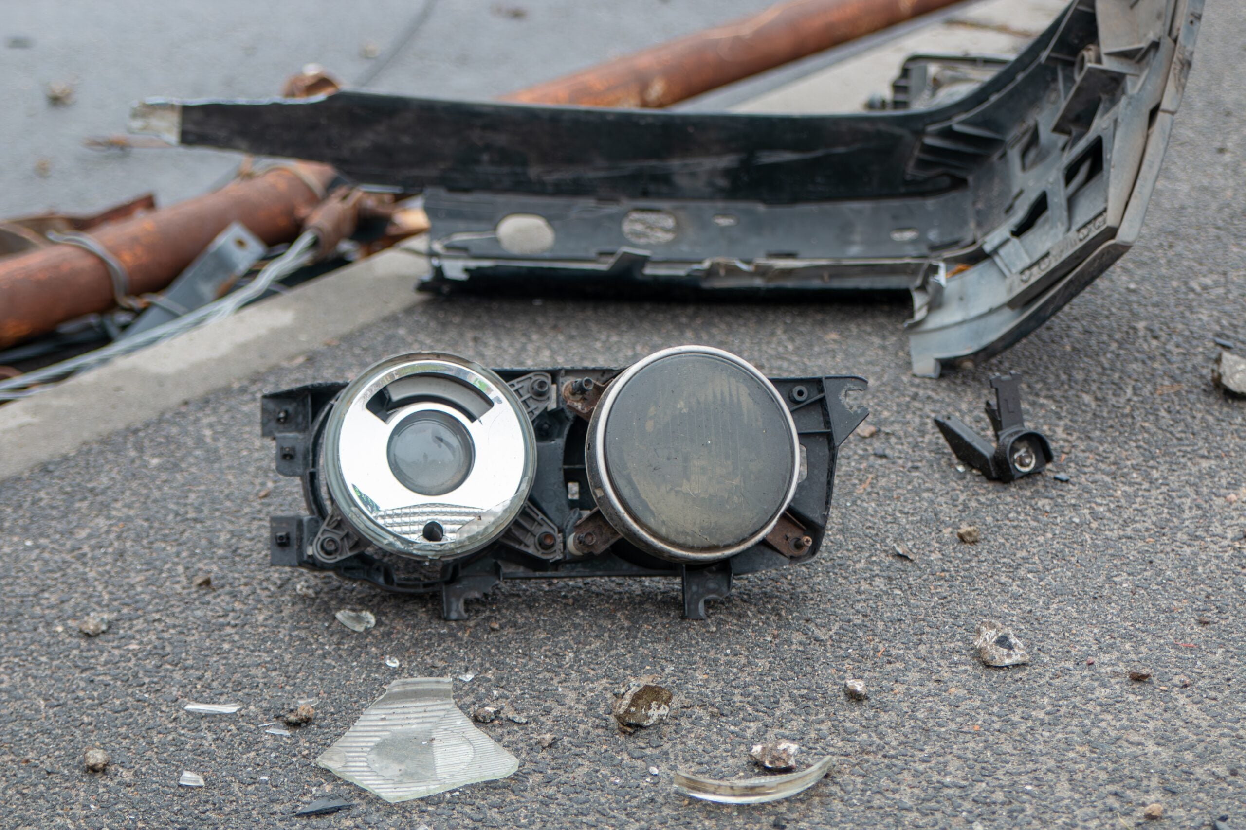 aftermath of car crash
