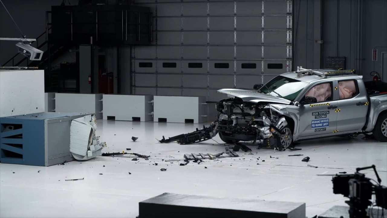 2026 Toyota Tacoma crash test front view