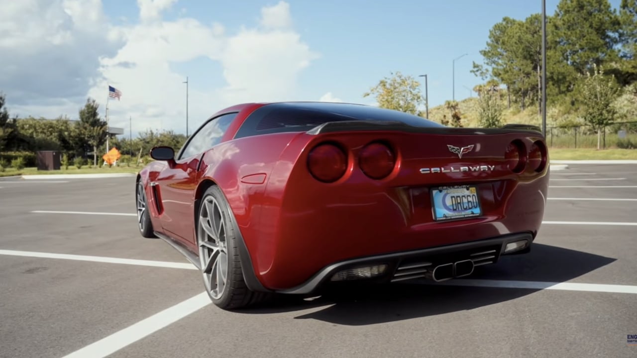 300k Mile C6 Corvette Rear View