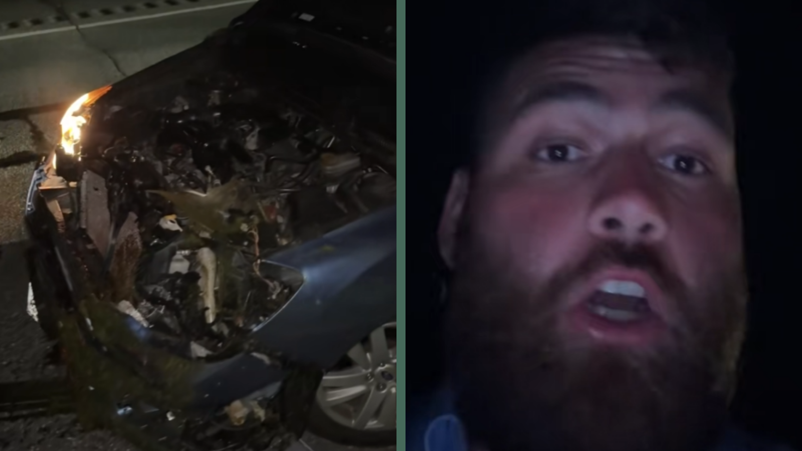 Driver Says His Subaru Saved His Life After Deer Turns the Front End Into Scrap Metal