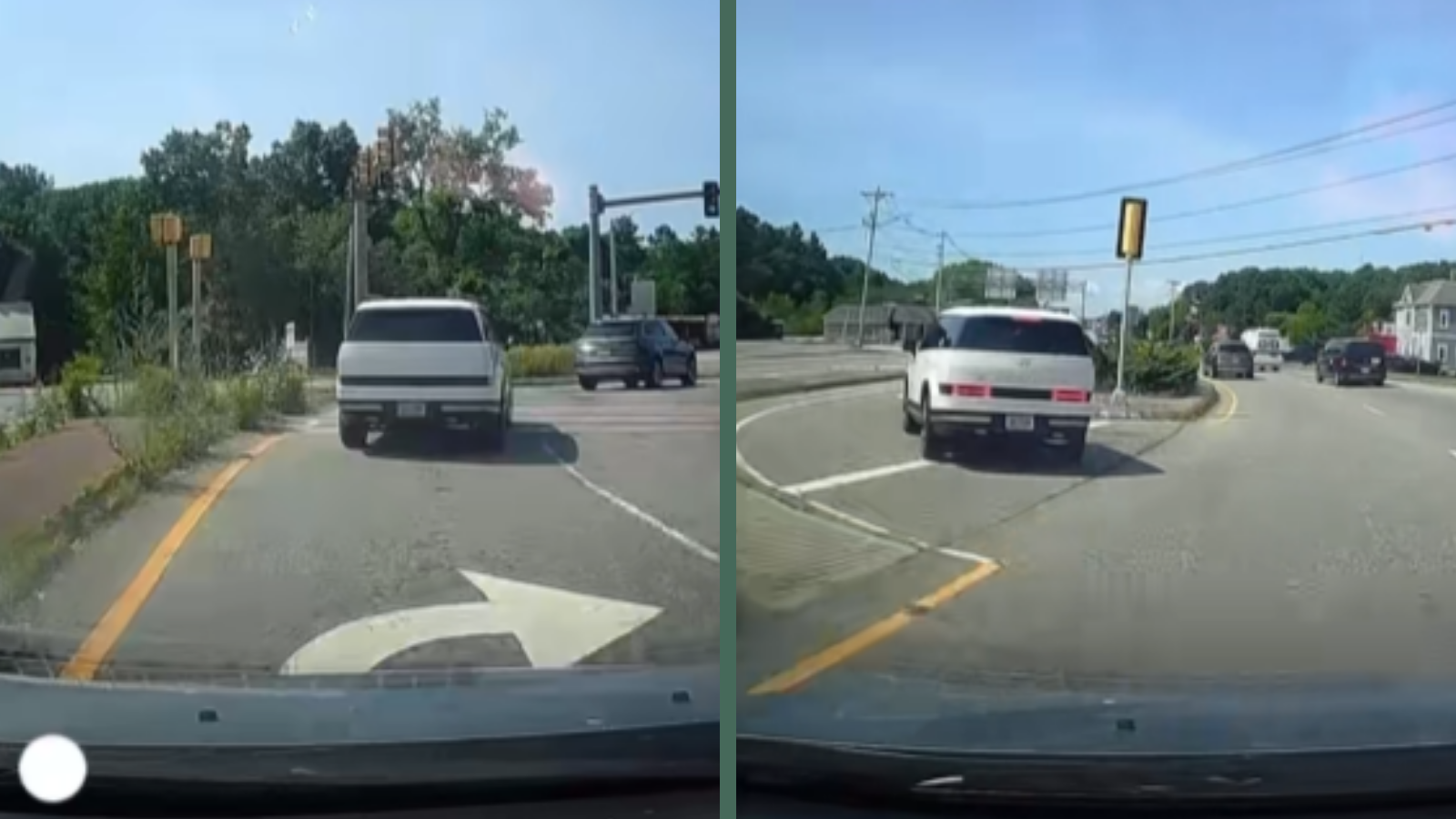 Driver Turns Into Oncoming Traffic and Has Everyone Asking the Same Question