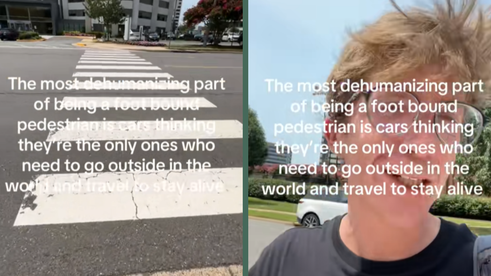 Driver's Reaction to a Pedestrian Using a Crosswalk Has the Internet Divided