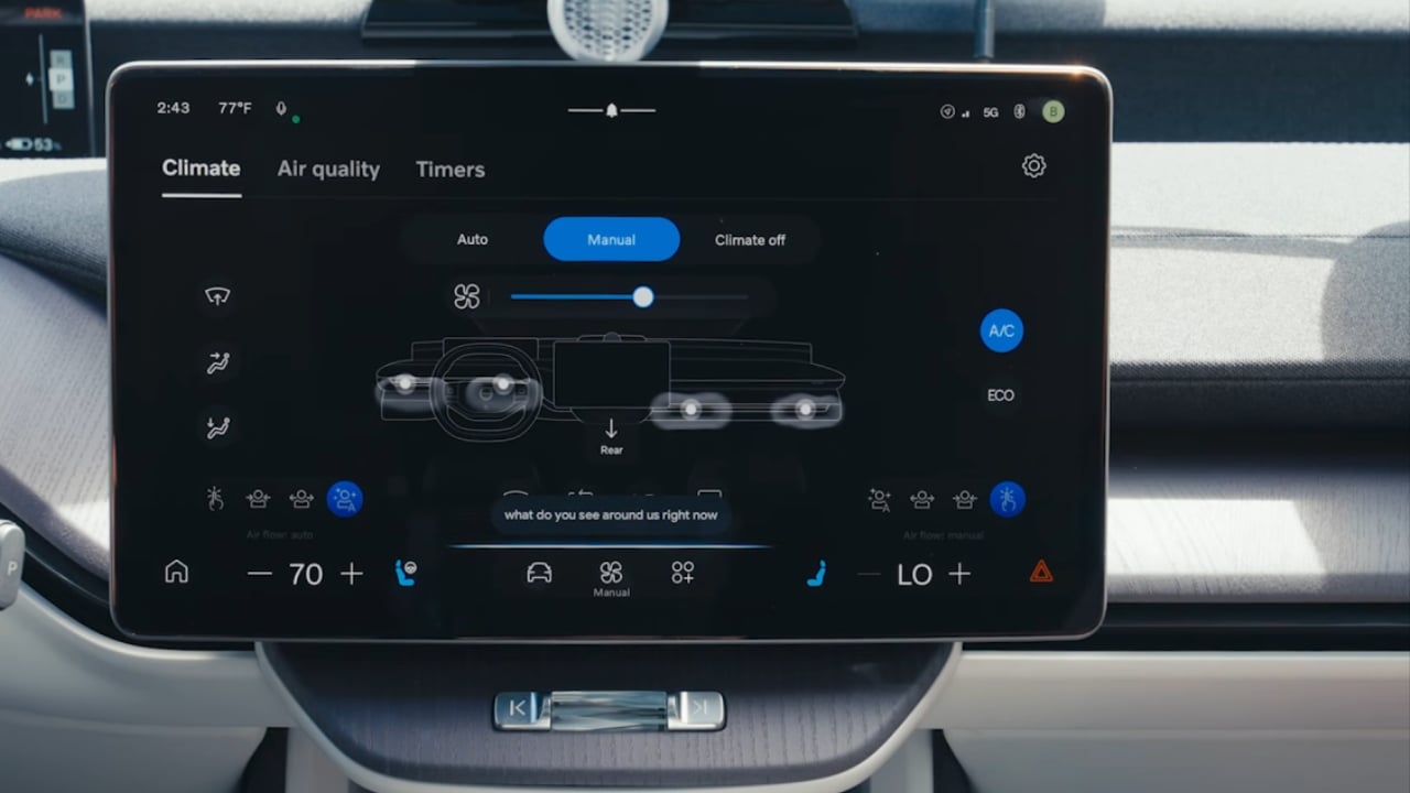 Google Gemini Front Facing Camera In Volvo