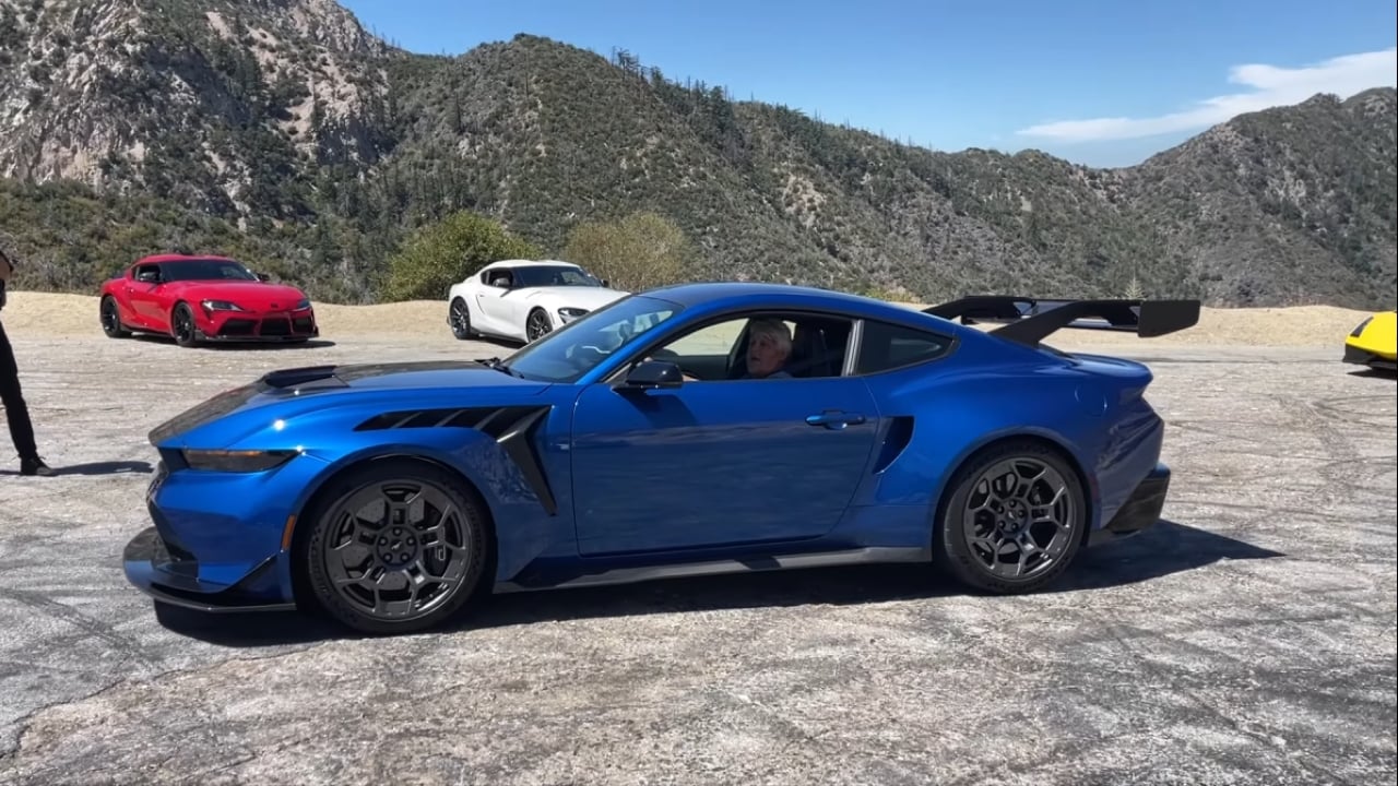 Jay Leno Spawned In With Mustang GTD Side View