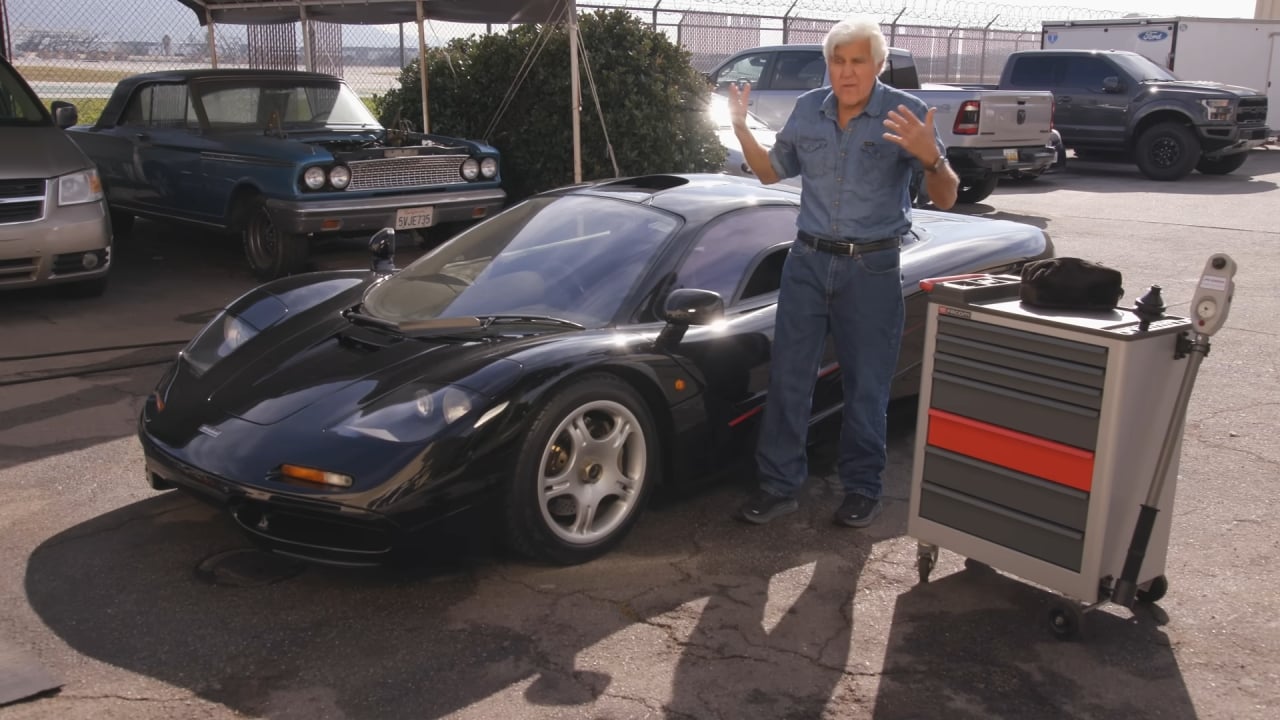 Jay Leno with his McLaren F1