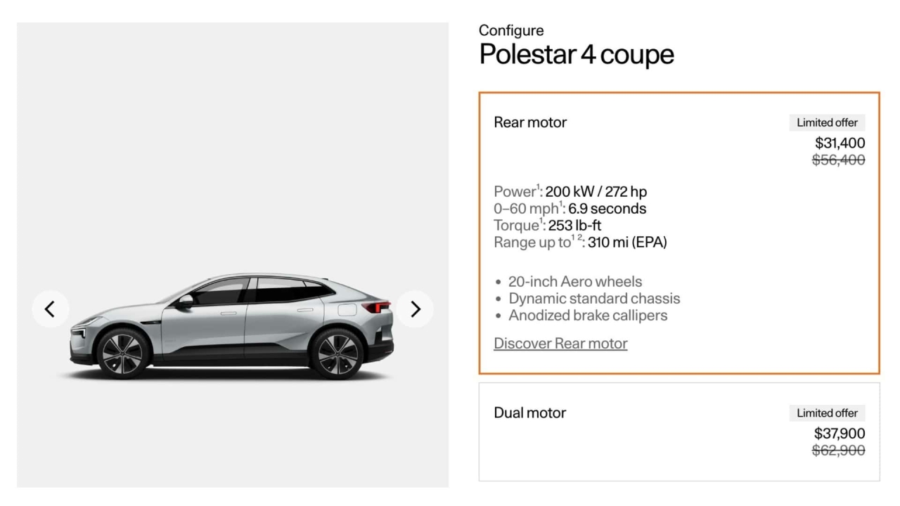 Polestar 4 Website Discount