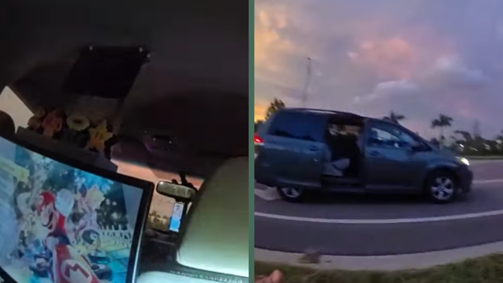 Police Chase Gets Even Weirder When a Rideshare Driver Pulls up With Mario Kart Playing